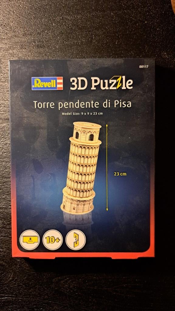 Revell 3D puzzel toren van Pisa, nieuw in verpakking., Ophalen of Verzenden, Minder dan 500 stukjes, Nieuw, Rubik's of 3D-puzzel