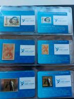Verschillende zilveren zegels coincard in album., Setje, Zilver, Koningin Wilhelmina, Overige waardes
