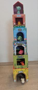 Stapeltoren met Dierenfiguurtjes - Imaginarium - Boerderij, Ophalen of Verzenden, Zo goed als nieuw, Poppenhuis