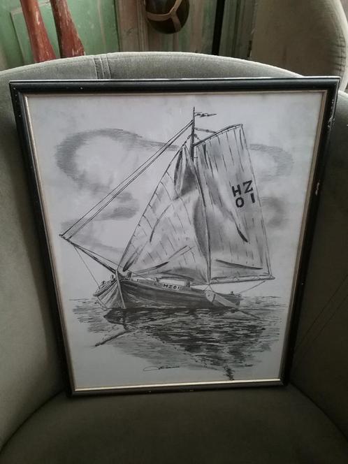 HUIZER BOTTER.. ( TEKENING ..PLAAT ..PRENT..) ???, Antiek en Kunst, Kunst | Tekeningen en Foto's, Ophalen of Verzenden