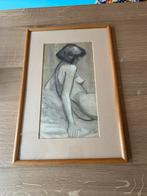 Harrie Kuyten tekening naakt gesigneerd, Antiek en Kunst, Ophalen of Verzenden