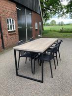 Terrastafels / eettafels 145 cm lang, Ophalen of Verzenden, Nieuw, Rechthoekig, Metaal