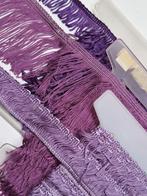 3 haspels lila / paars zeer mooi franje band, Ophalen of Verzenden, Nieuw, Lint, Band of Elastiek