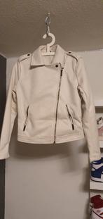 Suede look off white / beige korte jas maat 36, Zeeman, Beige, Ophalen of Verzenden, Zo goed als nieuw