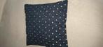 Kussen blauw met zilver stippen, Ophalen of Verzenden, Nieuw, Blauw, Vierkant