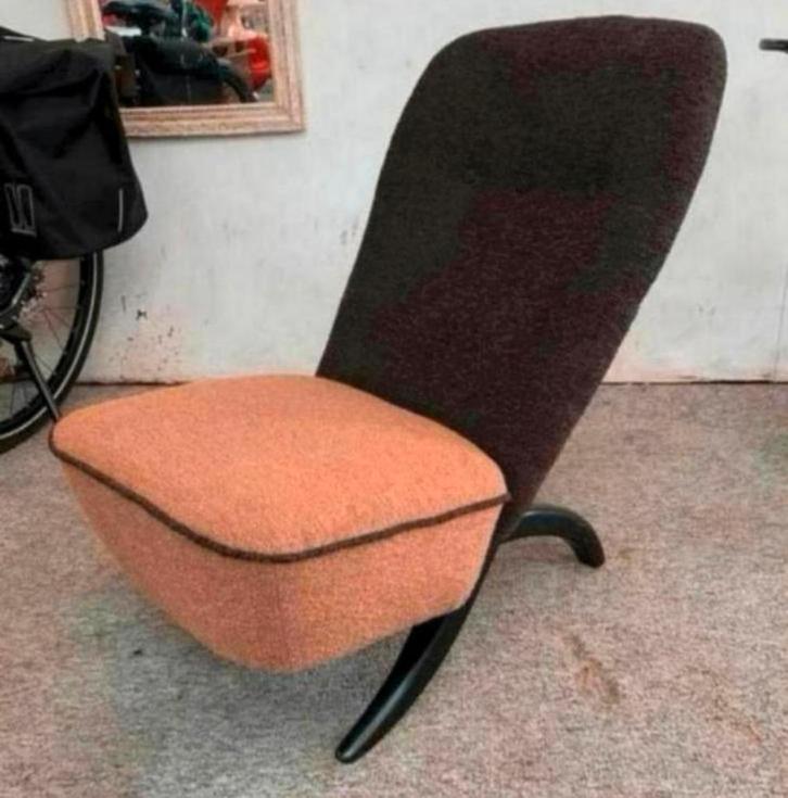 Fauteuil Vintage design Congo chair Theo Ruth Artifort 1950s, Huis en Inrichting, Fauteuils, Ophalen of Verzenden