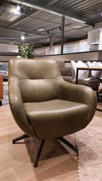 Dalila fauteuil He Design in leder Moss nu €599,-, Ophalen, Nieuw, Leer, Eén