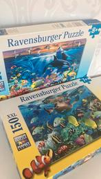 Ravensburger puzzel - set van 2 - vissen - 150 XXL - 200 XXL, Ophalen of Verzenden, Meer dan 50 stukjes, Zo goed als nieuw, 6 jaar of ouder