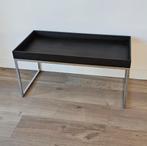 Bijzettafelt chroom wenge hout 80x40x40, Ophalen, Minder dan 45 cm, Gebruikt, 75 cm of meer