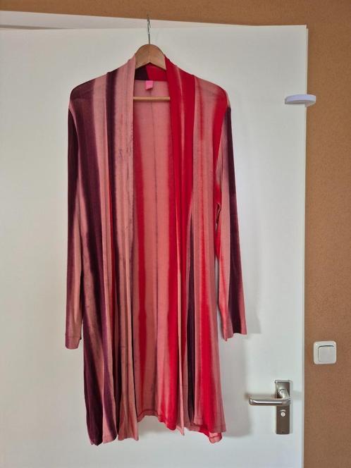 Kyra en Ko rood roze luchtig lang vest blouson, Kleding | Dames, Truien en Vesten, Zo goed als nieuw, Maat 42/44 (L), Rood, Ophalen of Verzenden