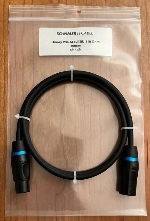 SOMMER CABLE AES/EBU INTERLINK 100cm, Audio, Tv en Foto, Audiokabels en Televisiekabels, Nieuw, Interlink-kabel, Minder dan 2 meter