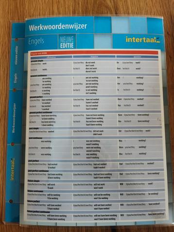 Engelse Werkwoordenwijzer Intertaal - Nieuw! beschikbaar voor biedingen