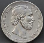 Zilveren rijksdaalder 1857 - 2 1/2 gulden 1857 Willem 3, Koning Willem III, Verzenden, Zilver, Losse munt