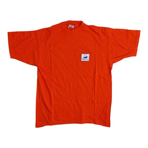 Vintage France 98 L 1998 oranje Nederland supporter T-shirt, Verzamelen, Sportartikelen en Voetbal, Gebruikt, Shirt, Overige binnenlandse clubs