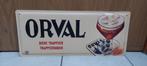 Reclamebord Orval (beige versie), Ophalen of Verzenden, Nieuw, Reclamebord, Plaat of Schild, Overige merken