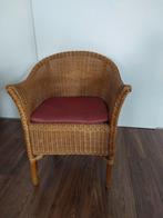 Rieten stoel, Huis en Inrichting, Stoelen, Ophalen, Gebruikt, Bruin, Riet of Rotan