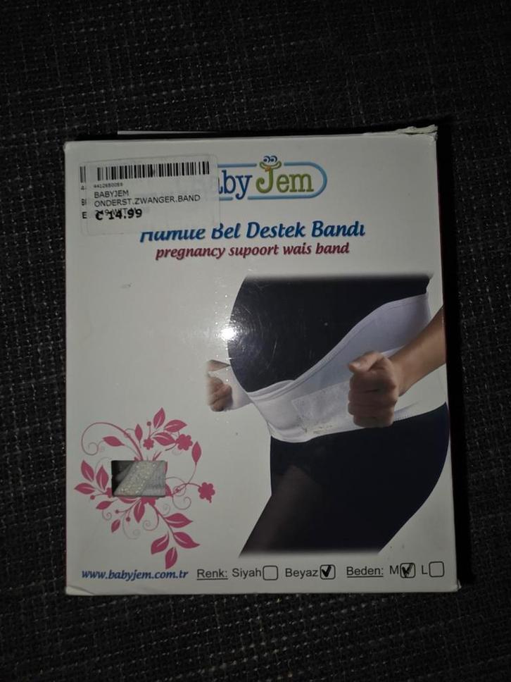 Zo goed als nieuwe witte zwangerschaps buikband maat M, Kinderen en Baby's, Overige Kinderen en Baby's, Zo goed als nieuw, Ophalen of Verzenden