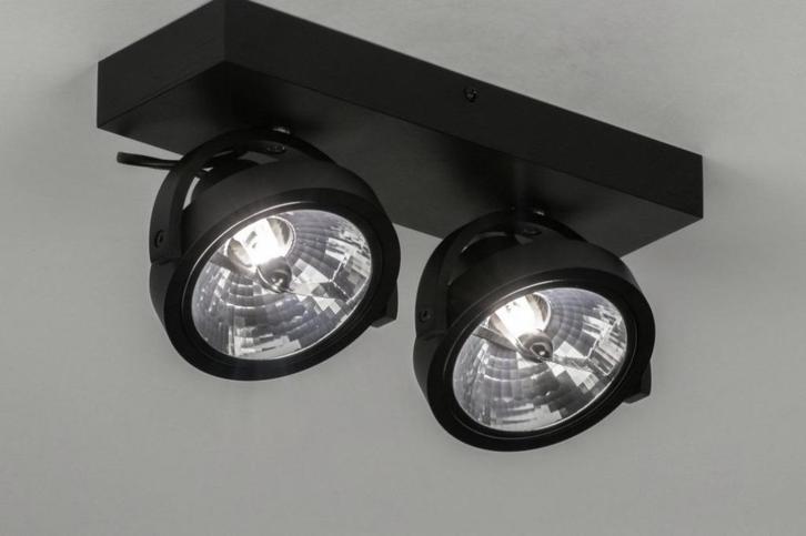 spots zwart plafondlamp bedrijf bed keuken bank kantoor lamp, Huis en Inrichting, Lampen | Plafondlampen, Nieuw, Ophalen of Verzenden