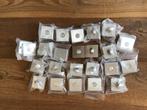 12x WC garnituur RVS vierkant 52x52x8mm Nieuw!, Ophalen of Verzenden, Nieuw