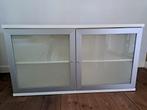 Lage kast met matglazen deuren, Huis en Inrichting, Ophalen, 100 tot 150 cm, Glas, Modern