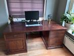 Prachtig ,  groot teakhouten buremu, Ophalen, Gebruikt, Bureau