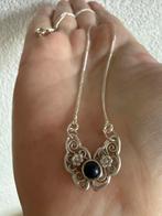 S220/Zilveren GFAB vlinder/ labradoriet ketting Zweden, Gebruikt, Verzenden, X, Zilver