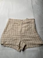 Zara korte shorts – maat M lichtbeige tweed met gouden draad, Ophalen of Verzenden, Zo goed als nieuw