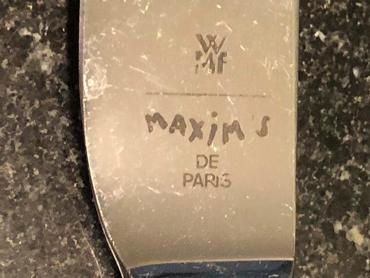 t.k.WMF Maxim's de Paris verguld bestek 30d Pierre Cardin, Huis en Inrichting, Keuken | Potten en Pannen, Pannenset, Rvs, Ophalen