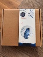 Heinen Delfts Blauw wandbord uil, Ophalen of Verzenden, Nieuw