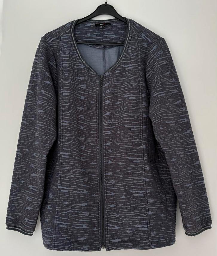 Yesta vest blauw/grijs maat 48 (XL) z.g.a.n., Kleding | Dames, Jasjes, Kostuums en Pakken, Zo goed als nieuw, Jasje, Maat 46/48 (XL) of groter