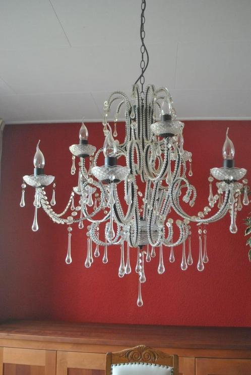 Kroonluchter, 130 cm hoog, diameter 80 cm, Huis en Inrichting, Lampen | Kroonluchters, Gebruikt, Ophalen