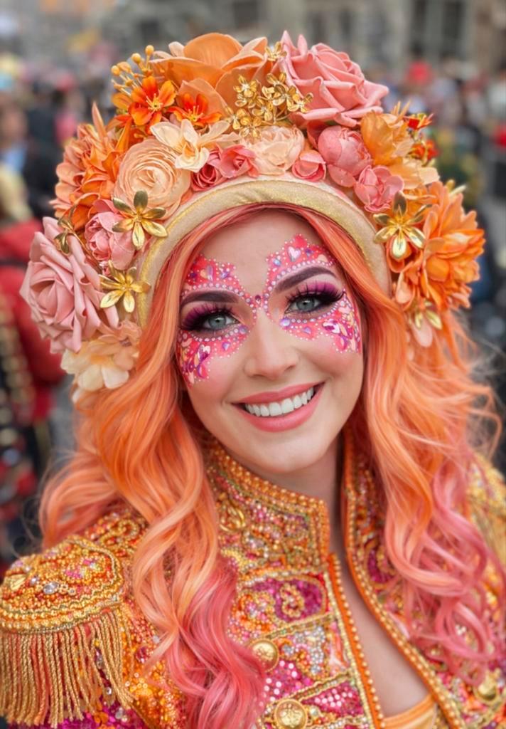 Bloemenband oudroze koraal witroze goud, Kleding | Dames, Hoeden en Petten, Nieuw, Hoed, One size fits all, Ophalen of Verzenden