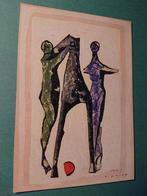 Kunstkaart Marino Marini Giocolieri, Ophalen of Verzenden, 1960 tot 1980, Ongelopen, Cultuur en Media