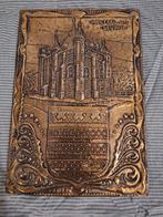 Koperen wandplaat kasteel van Deurne, Antiek en Kunst, Antiek | Koper en Brons, Ophalen of Verzenden