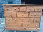Oud grenen ladekast 13 lades, Huis en Inrichting, RoDeKo Volendam, R.kooij65@gmail.com, Gebruikt, 100 tot 150 cm