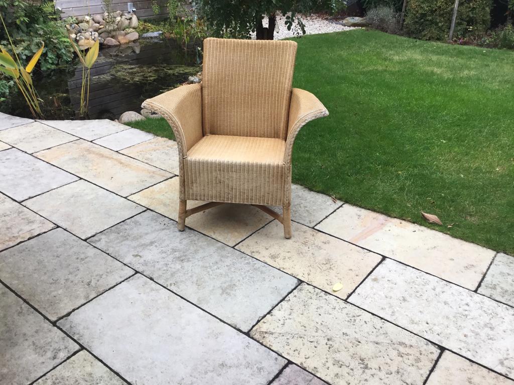 Heerlijke Lloyd Loom fauteuil/stoel voor huis of tuin, Huis en Inrichting, Fauteuils, Ophalen, Zo goed als nieuw, 50 tot 75 cm