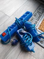 Steekdoos verlengsnoer blauw werkend, Ophalen of Verzenden, Zo goed als nieuw