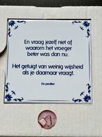 Tegeltjeswijsheid prediker. Nieuw in de doos., Verzenden, Nieuw