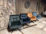 Draaifauteuil velvet 4 kleuren uit voorraad leverbaar!!, Nieuw, Ophalen of Verzenden