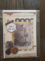 Kaartje klassiek verjaardag golfen, Ophalen of Verzenden, Nieuw, Overige thema's