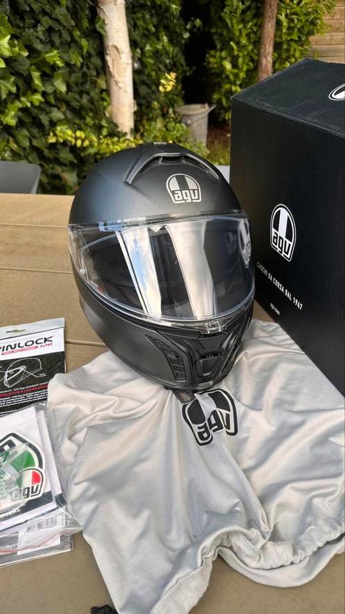 AGV Tourmodular systeemhelm maat L matt black, Motoren, Kleding | Motorhelmen, Integraalhelm, AGV, Tweedehands, Ophalen of Verzenden