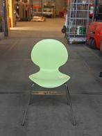 Kantinestoel | Mintgroen, Huis en Inrichting, Stoelen, Kunststof, Gebruikt, Overige kleuren, Ophalen of Verzenden
