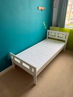 Kleuter/kinderbed met matras (ikea Kritter), 70 tot 85 cm, Ophalen of Verzenden, Zo goed als nieuw, Lattenbodem