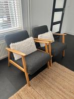 Fauteuil, Huis en Inrichting, Stoelen, Ophalen, Grijs, Hout, Twee