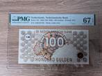 100 gulden 1992 Steenuil UNC PMG67EPQ, Ophalen of Verzenden, 100 gulden, Los biljet