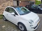 Luxe Fiat 500 0.8 Dualogic C 2011 Autom.open dak Usb Flipp, Euro 5, 86 pk, Beige, Leder en Stof