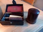 ANTIEK ROTBART MOND EXTRA SCHEERMES INCL DOOSJE EN MESJES, Antiek en Kunst, Ophalen of Verzenden