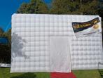 Witte Opblaasbare partytent 6x6 met led  te koop, Tuin en Terras, Partytenten, Partytent, Minder dan 4 meter, Zo goed als nieuw