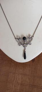 Art deco prachtige echt zilver ketting met hanger, Met hanger, Verzenden, Nieuw, Zilver
