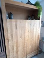 Goossens Wonen Massief Eiken Kast, Ophalen, 100 tot 150 cm, Eikenhout, Zo goed als nieuw